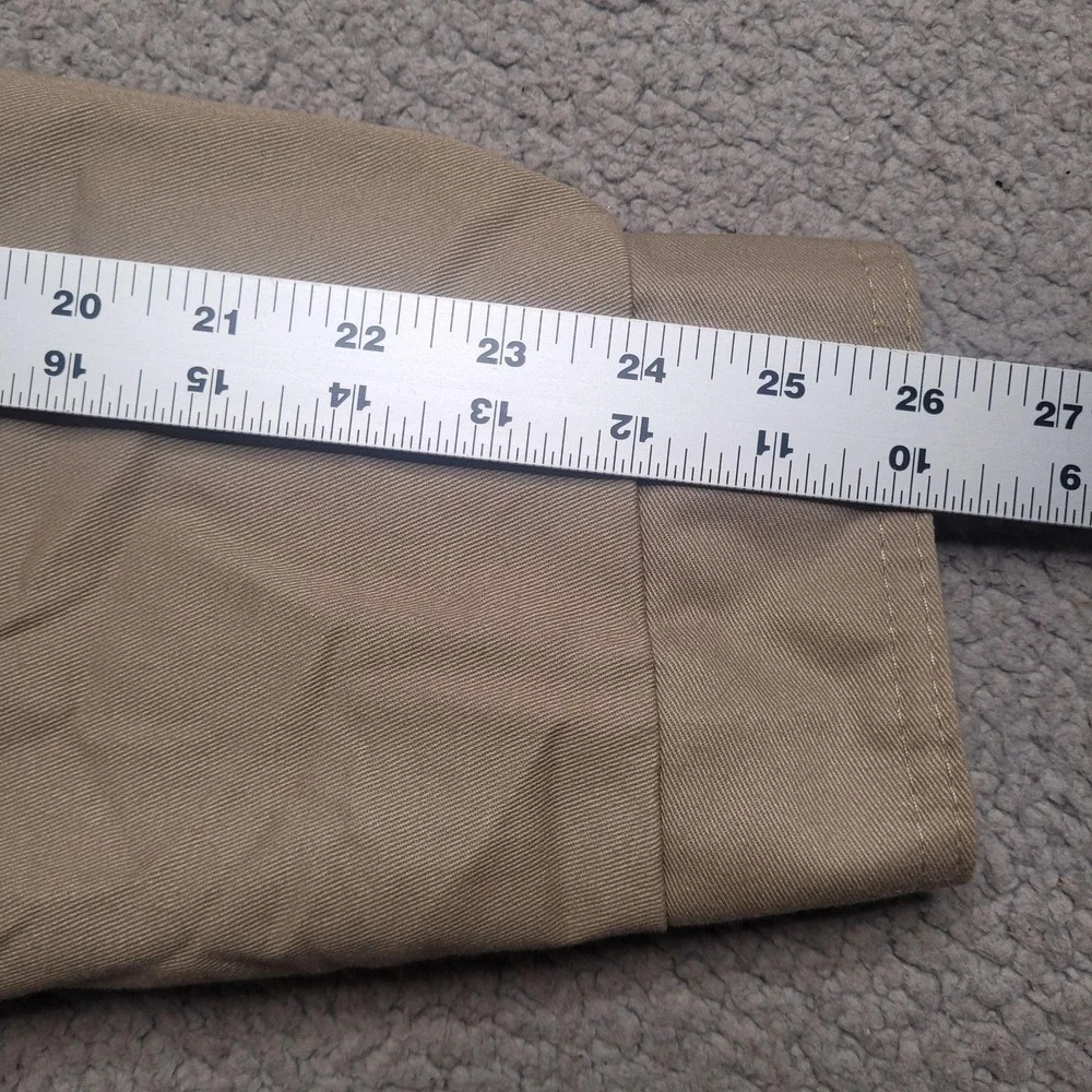 Schaefer Outfitter Jacket XL Beige Lodge Cruiser Canvas Leather Collar Western